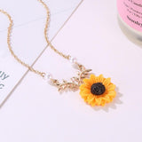 CHARMING SUNFLOWER NECKLACE