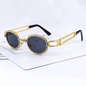 Vintage Small Round Diamond Sunglasses