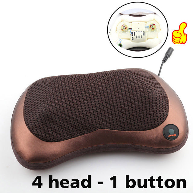 Relaxation Pillow Massager with Heat and Electric Vibrator