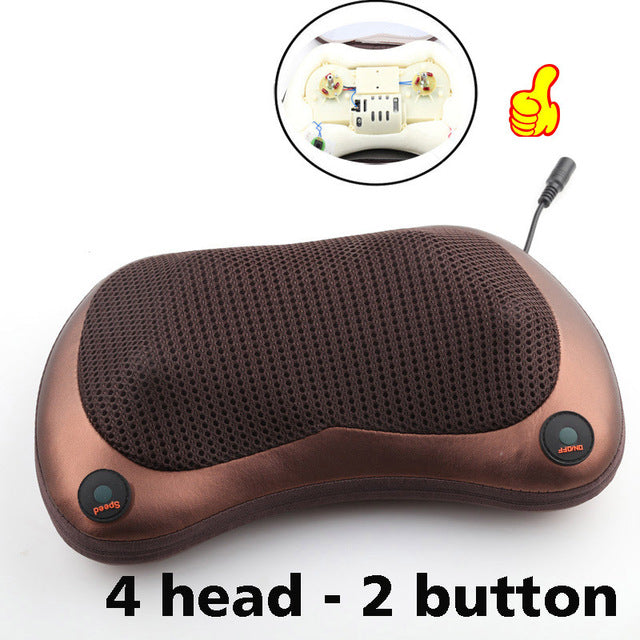Relaxation Pillow Massager with Heat and Electric Vibrator