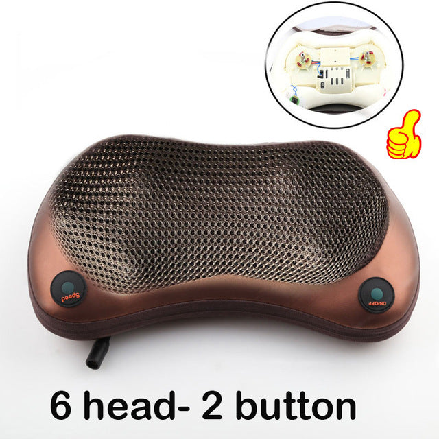 Relaxation Pillow Massager with Heat and Electric Vibrator
