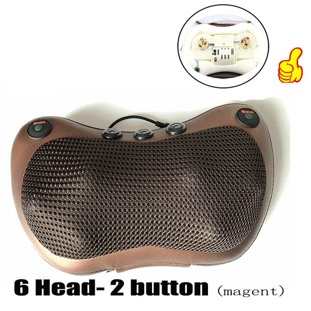 Relaxation Pillow Massager with Heat and Electric Vibrator