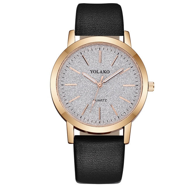 Luxury Brand Leather Quartz Women's Watch Ladies Fashion