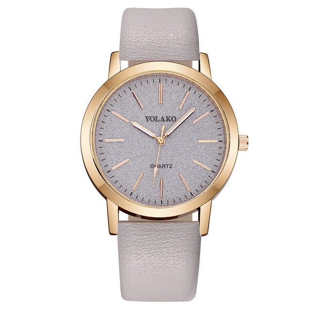 Luxury Brand Leather Quartz Women's Watch Ladies Fashion