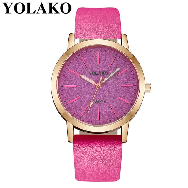 Luxury Brand Leather Quartz Women's Watch Ladies Fashion