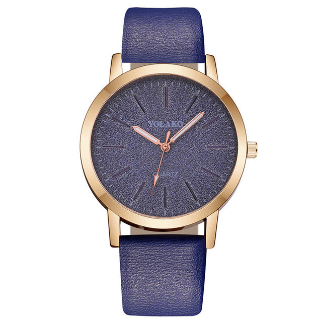 Luxury Brand Leather Quartz Women's Watch Ladies Fashion