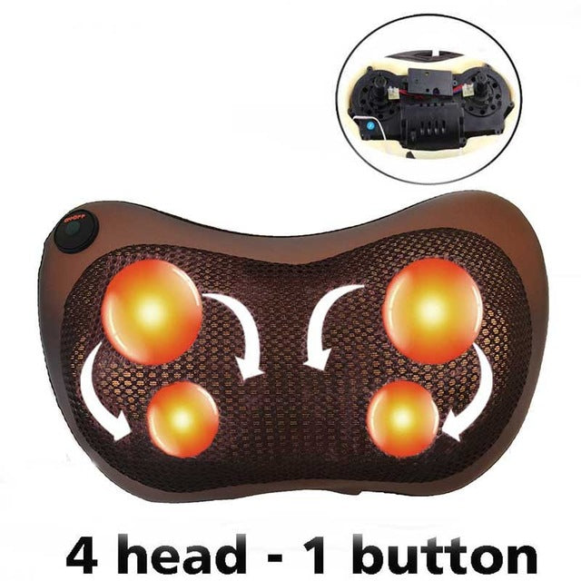 Relaxation Pillow Massager with Heat and Electric Vibrator