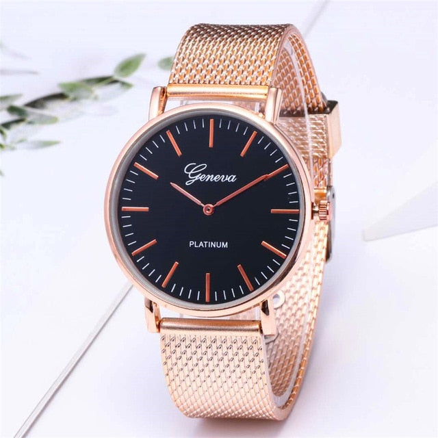 Women Watches Bayan Kol Saati Fashion Rose Gold Silver