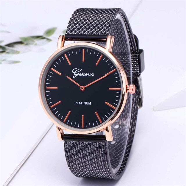 Women Watches Bayan Kol Saati Fashion Rose Gold Silver