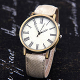 Men and Women Watches Quartz Watch Denim Design