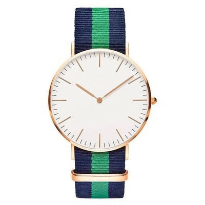 18 Styles Ultra Slim Quartz Watch Simple Nylon Band Relogio Masculino